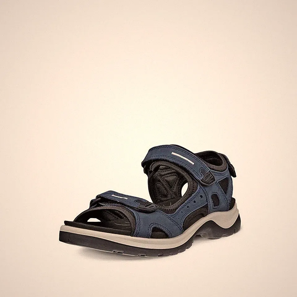 Ecco Damen Sandalen Trekkingsandalen Offroad Yucatan Women blau marine Leder