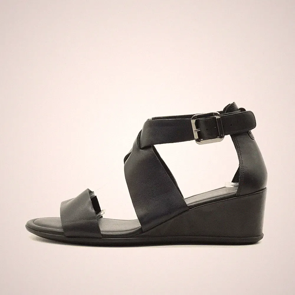 keilabsatz sandalen damen schwarz