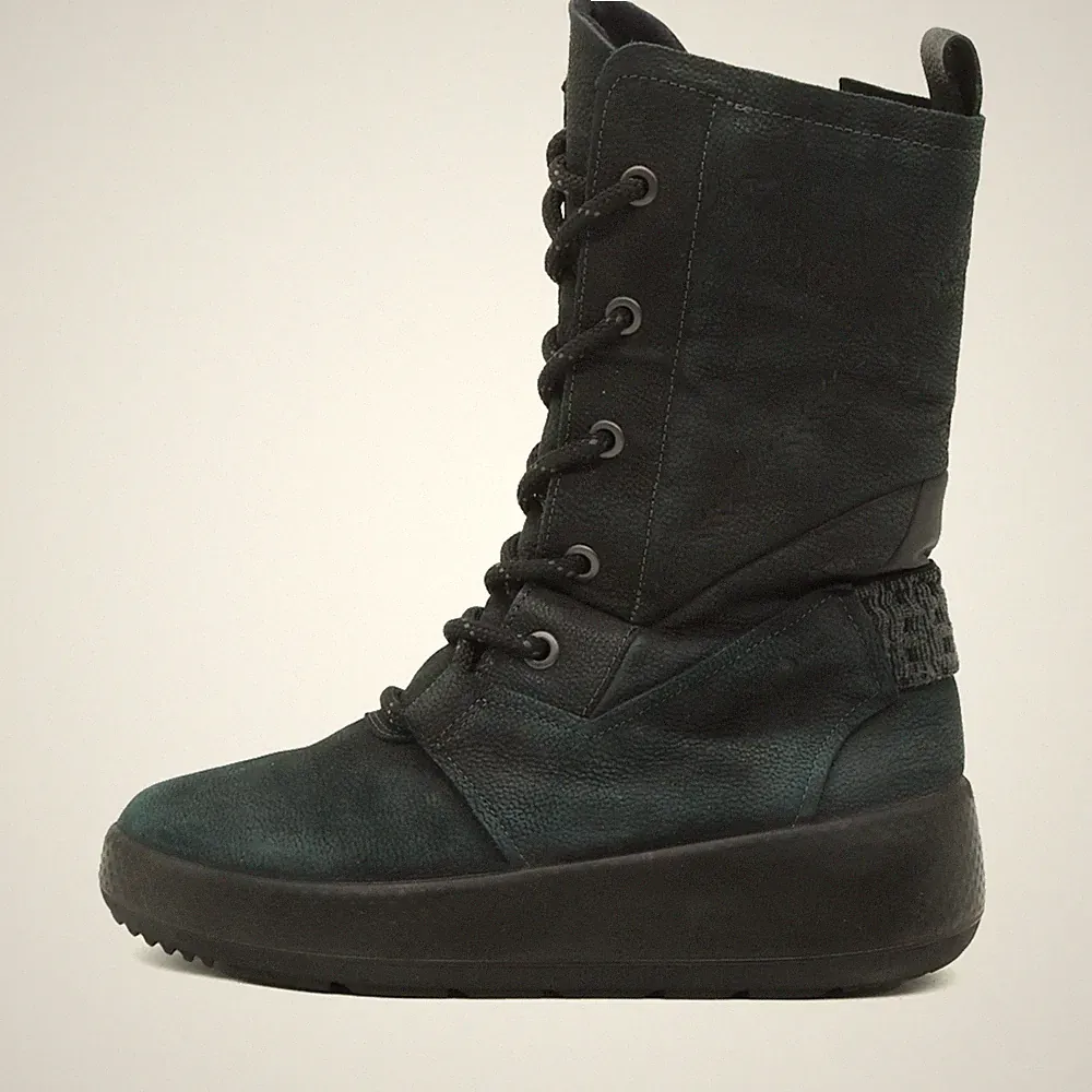 ecco Damen urban winter winterschuhe schwarz leder explorer stiefel EU 37