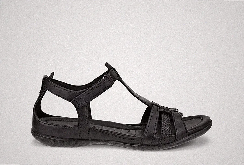 ECCO FLASH DAMEN Sandale Sandalette Riemchensandale schwarz 240873-53859