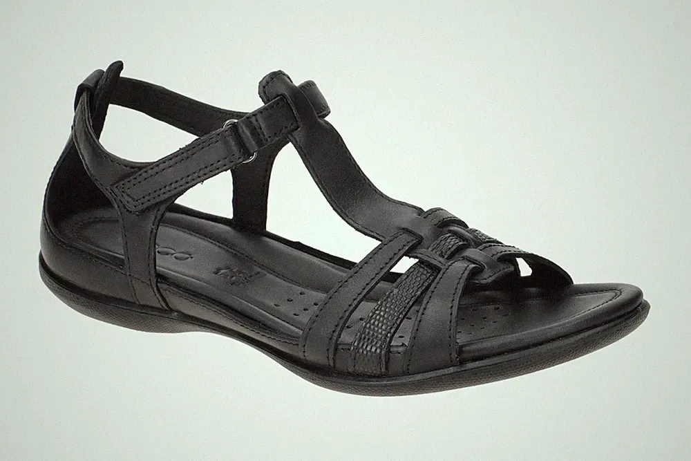 Ecco FLASH Damen Sandalette - Riemchen Sandalen schwarz Elegant NEU