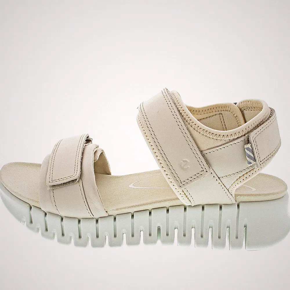 Ecco Gruuv Sol Lea Damen Sandale in Beige