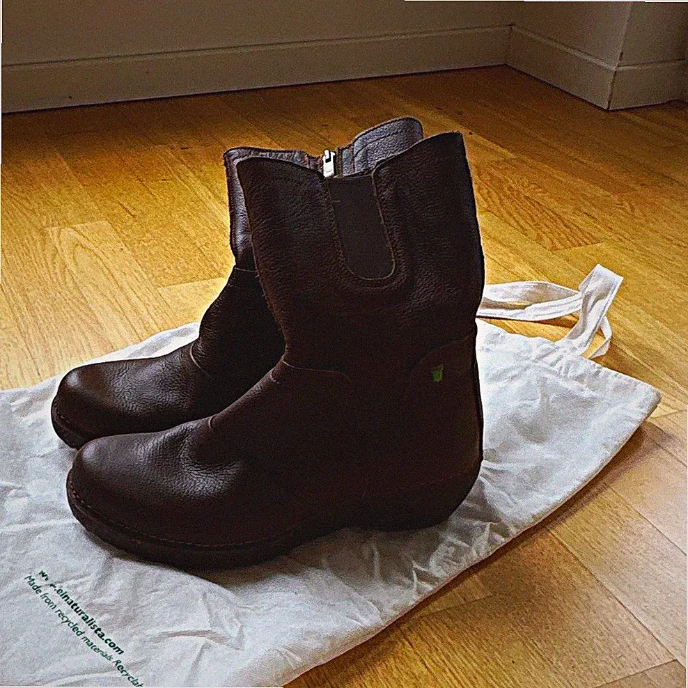 El Naturalista Damen Stiefeletten Leder Braun , 41 Keilabsatz 5–7,5 cm RV