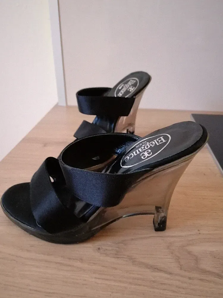 Elegance Paris Pantolette, Gr.36, schwarz, "NEU"