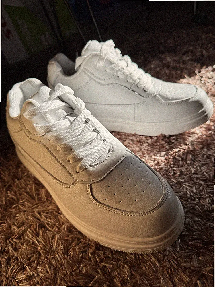 Elevate Sneakers 8-10 Cm NEU Weiß Gr. 37 mit Verstecktem Keilabsatz Damen