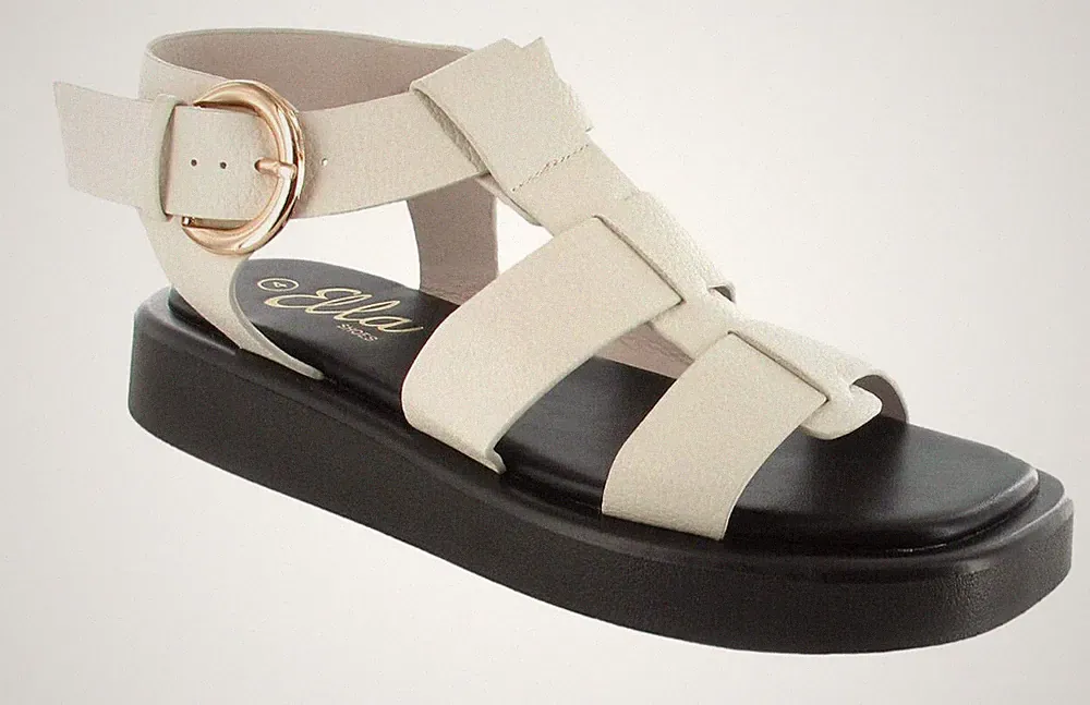 Ella Sommer Gladiator Sandalen klobige Sohle Riemchen Komfort Plateau Schuhe