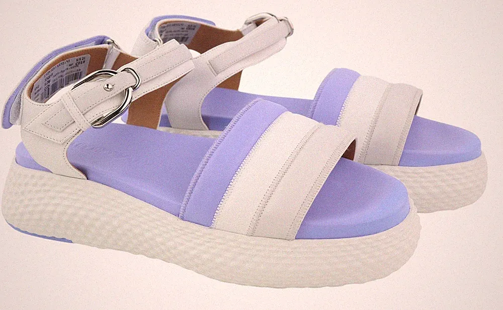 Emporio Armani X3U095 Damen Sandalen EU37 Lila Plateau UVP329*