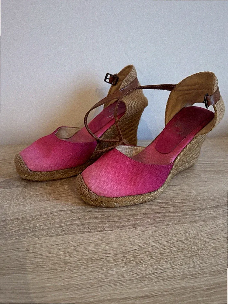 Espadrilles Keilabsatz Pink Gr 37
