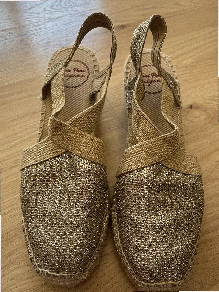 Espadrilles von Toni Pons, Größe 38, Silber