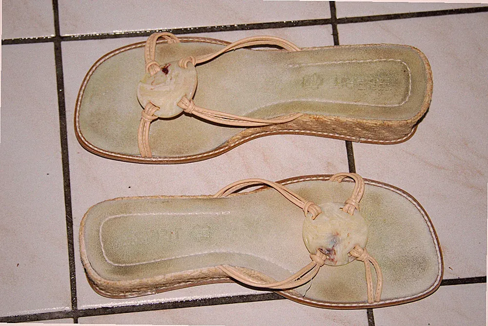 ESPRIT Damen Sandalen 39 Beige Leder Keilabsatz 5 cm Wildlederfutter