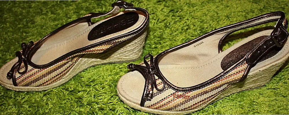ESPRIT - sommerliche Sandalette, beige-braun, Größe 37