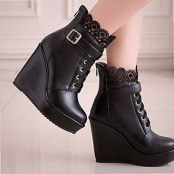 EUR 36 Damen Stiefeletten mit Keialbsatz High Heels Plateau Ankle Boots