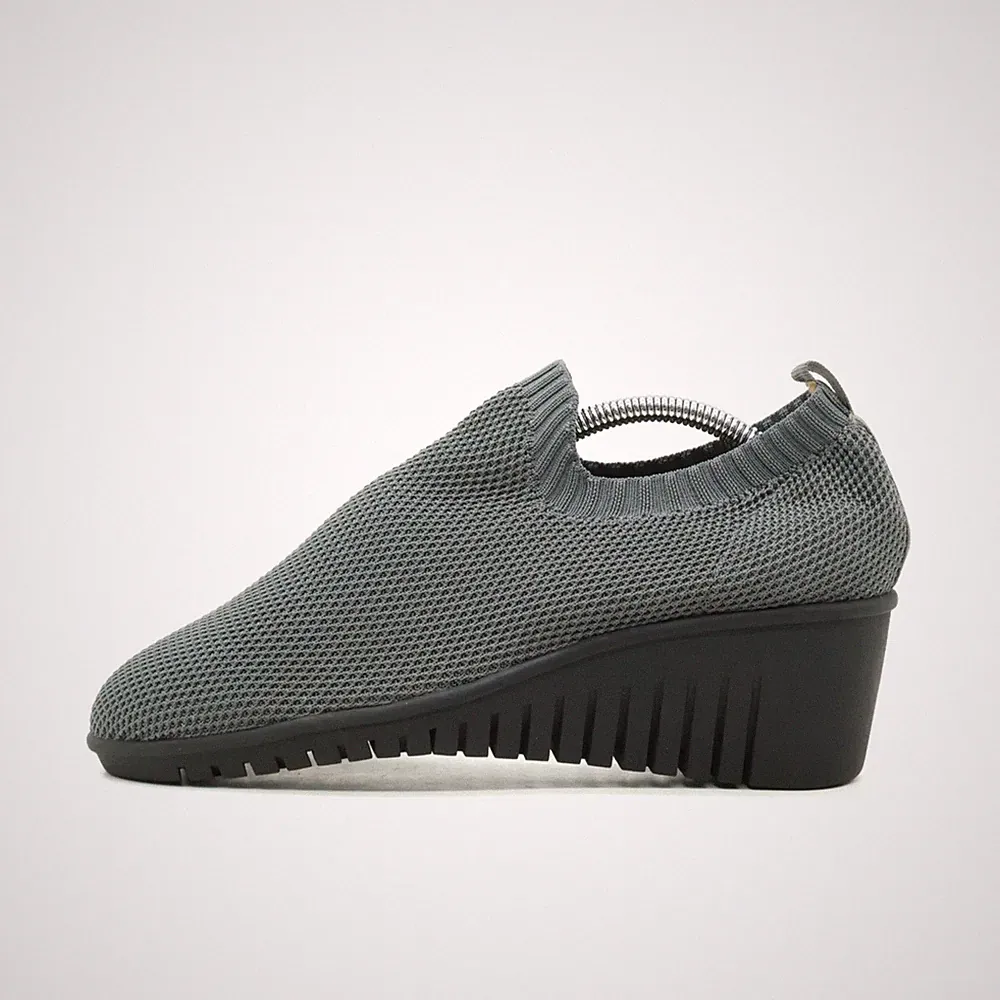 Eurosoft by Sofft Damen Keilabsatz Slipper Grau Low-Top Komfortschuhe EU 39