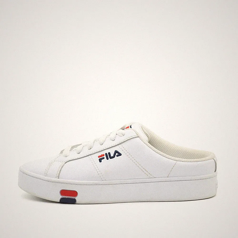 Fila Damen Pantoletten EU 36.5 5CM01652-125 Weiß Leder und Synthetik Classic
