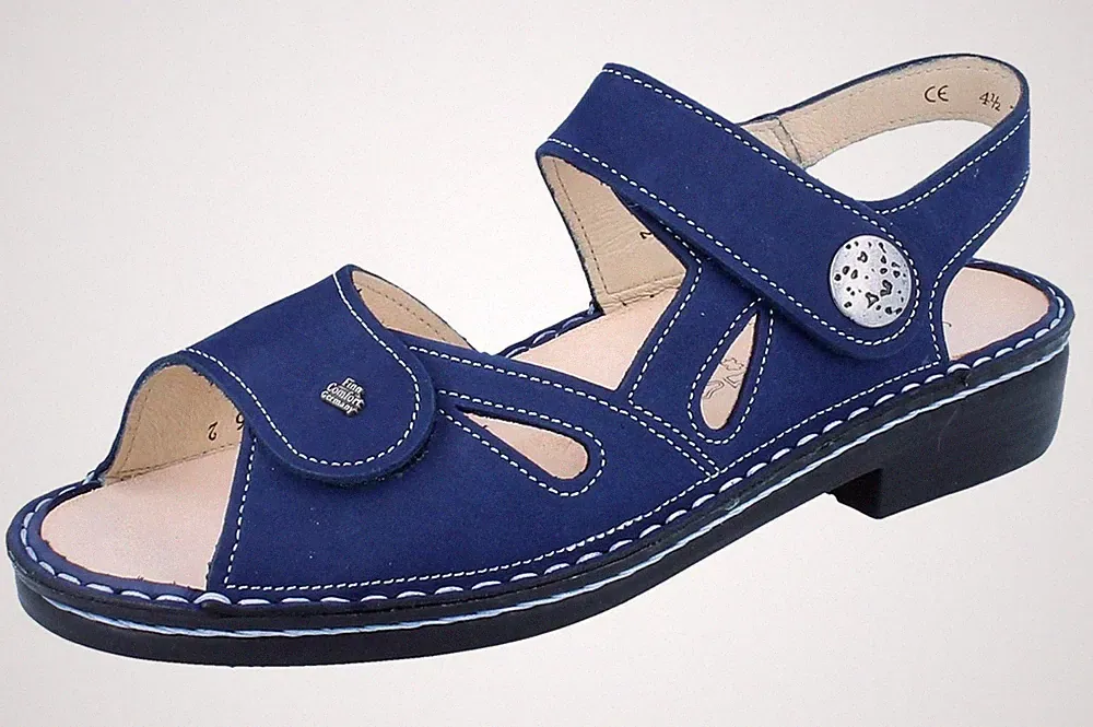 FINN COMFORT Costa Damen Sandale blau Nubukleder