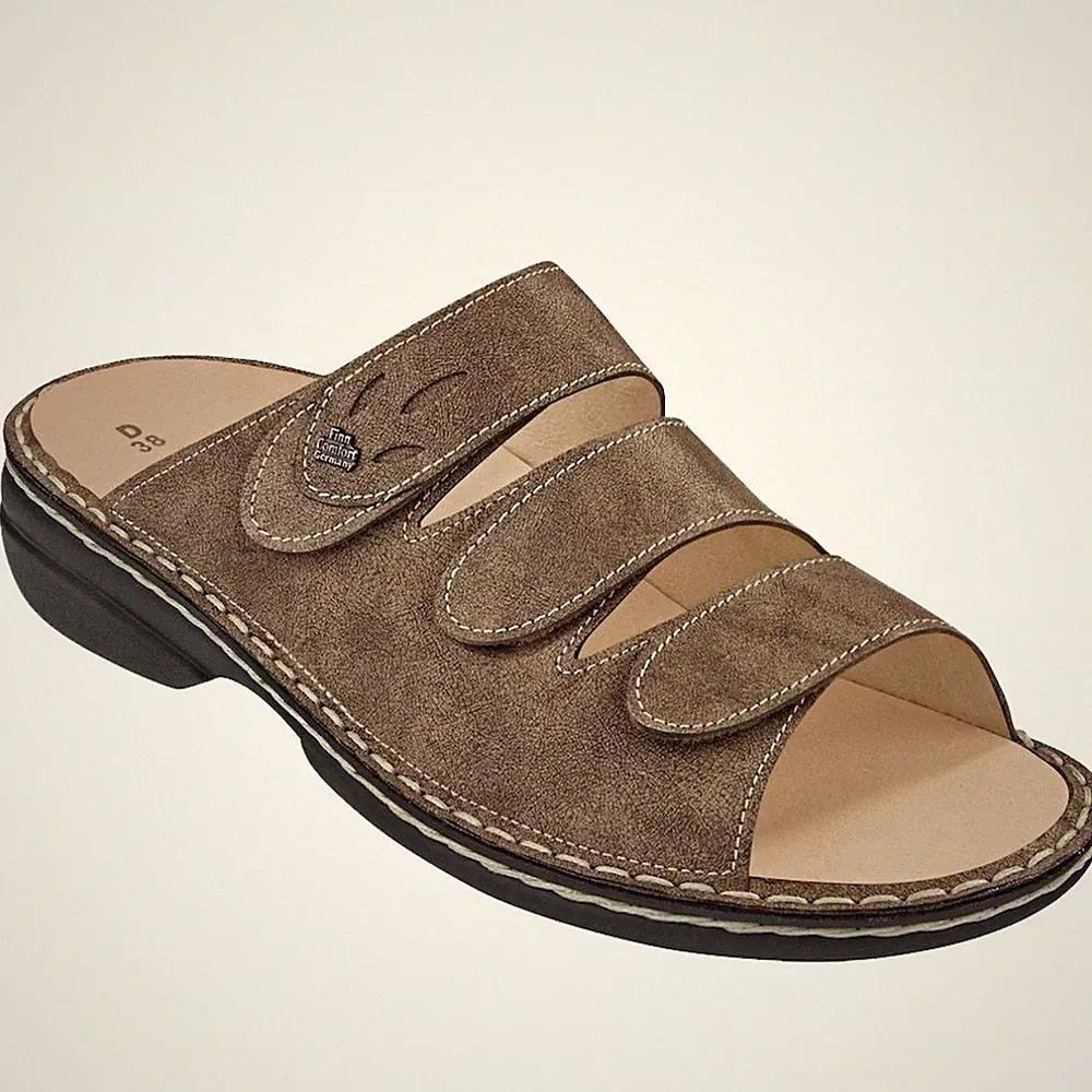 Finn Comfort Damen Pantolette in Grau