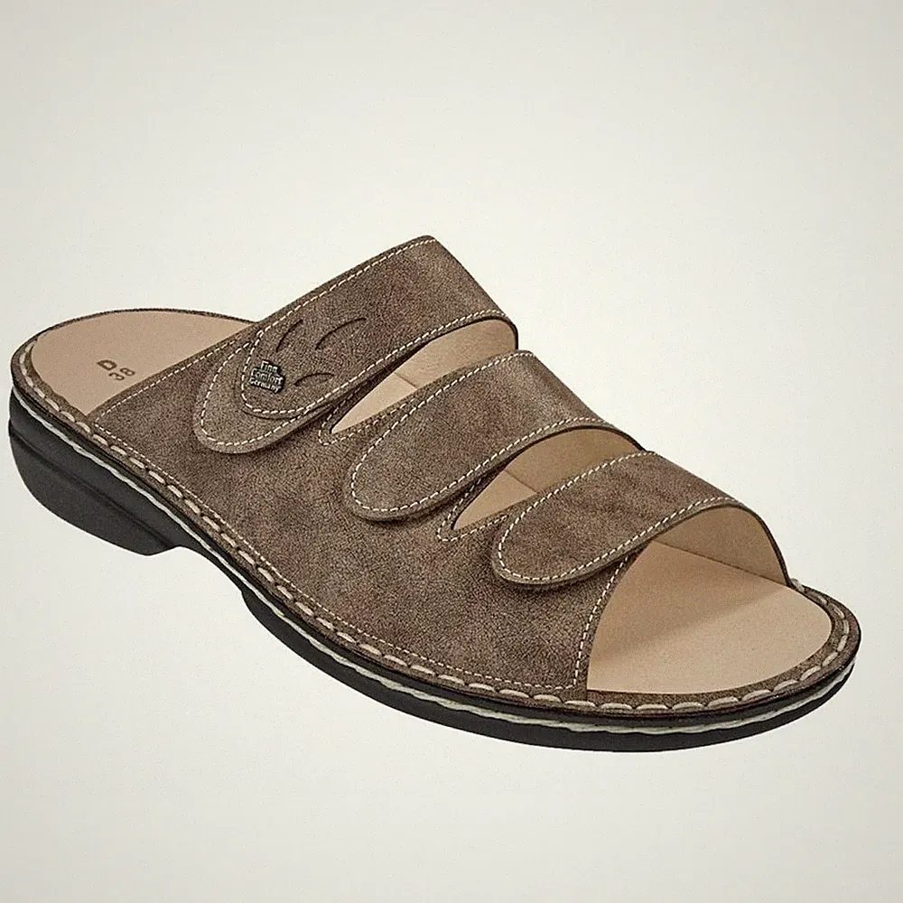 Finn Comfort Damen Pantolette in Grau