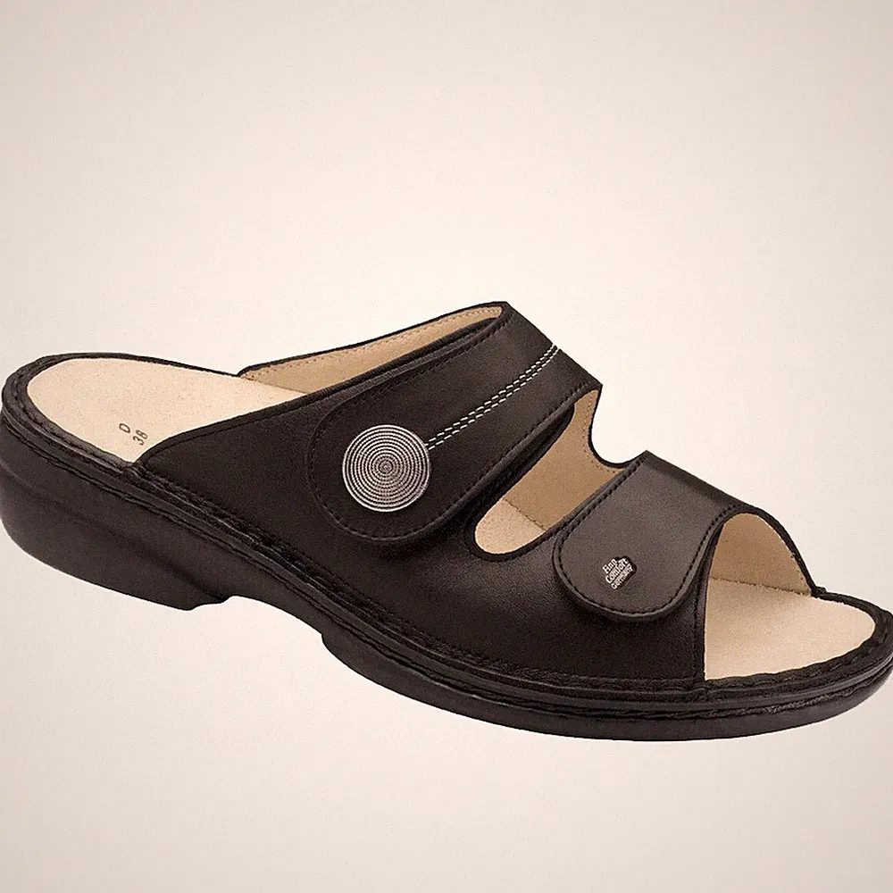 Finn Comfort Damen Pantolette in Schwarz