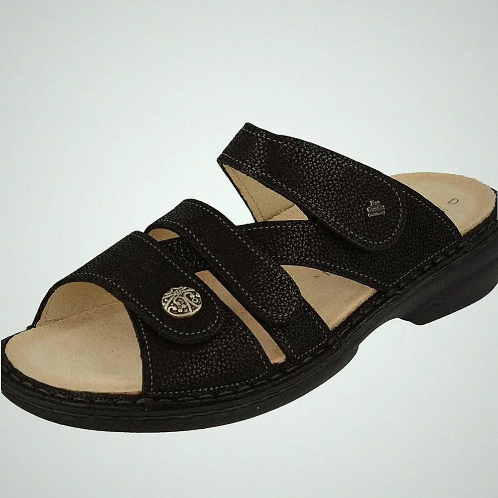 Finn Comfort Damen Pantoletten in Schwarz