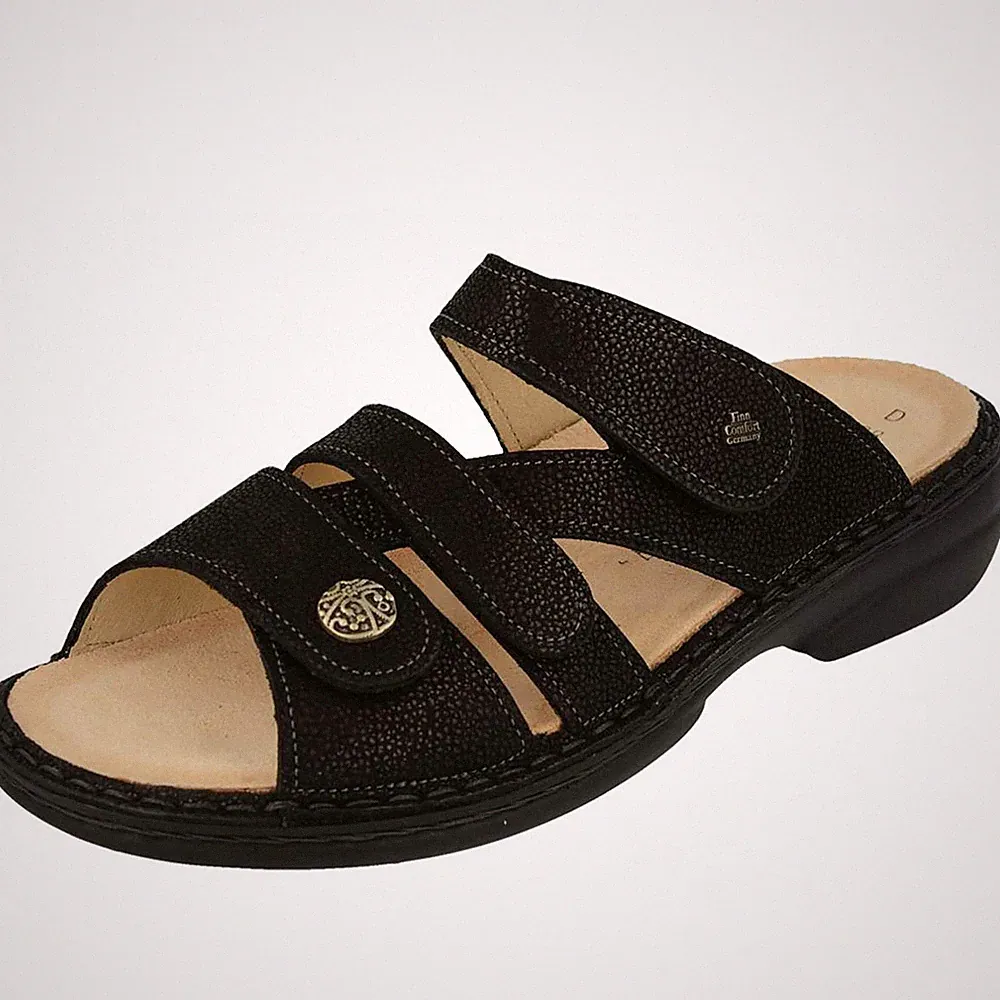 Finn Comfort Damen Pantoletten in Schwarz