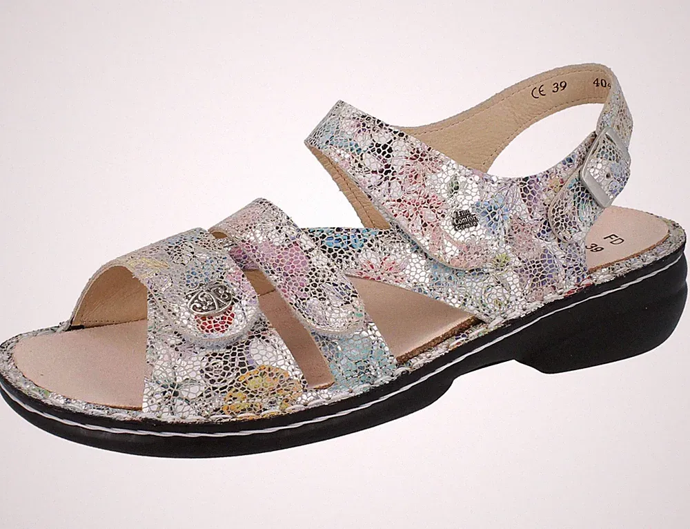keilabsatz sandalen mit fussbett damen