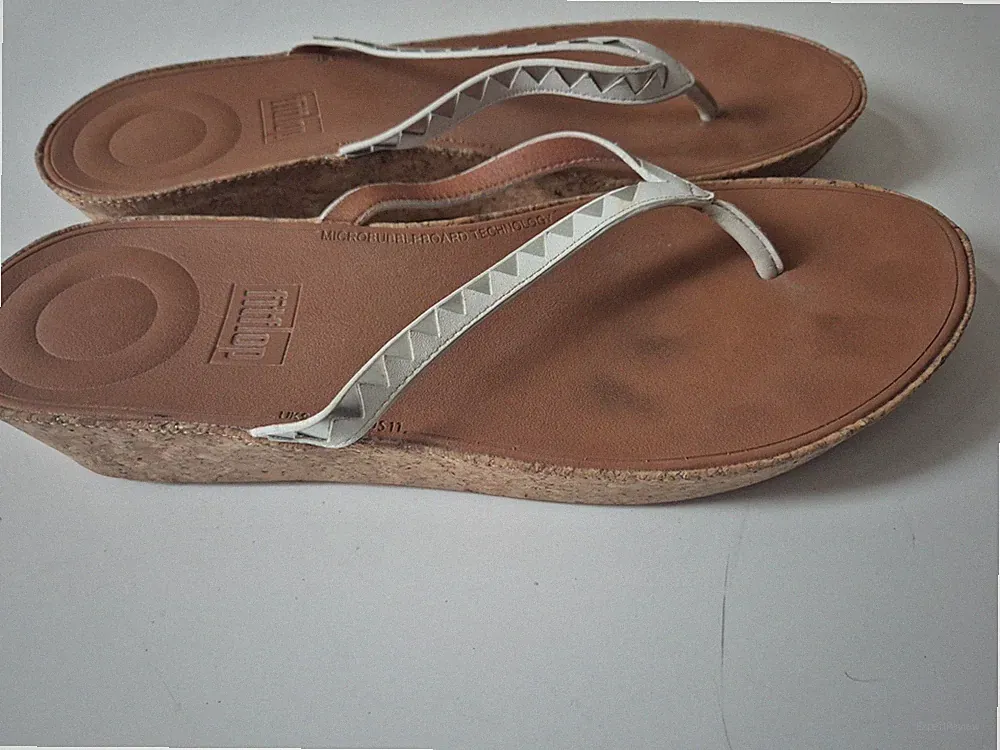 Fitflop DAMEN PLATEAUSANDALEN UK9 EUR43 WEISS