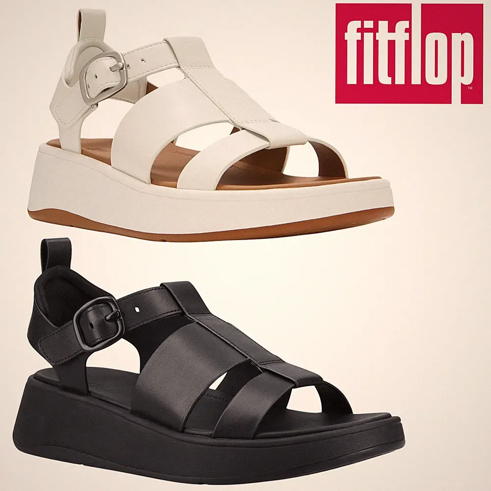 FitFlop F-Mode Fischer Sandalen Leder Sommer Komfort Urlaub Damen Sandale