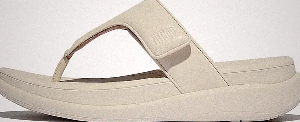FITFLOP F-MODE GO BEIGE VERSTELLBAR FLATFORM ZEHENSTEG TONING FLIP FLOPS GRÖSSE