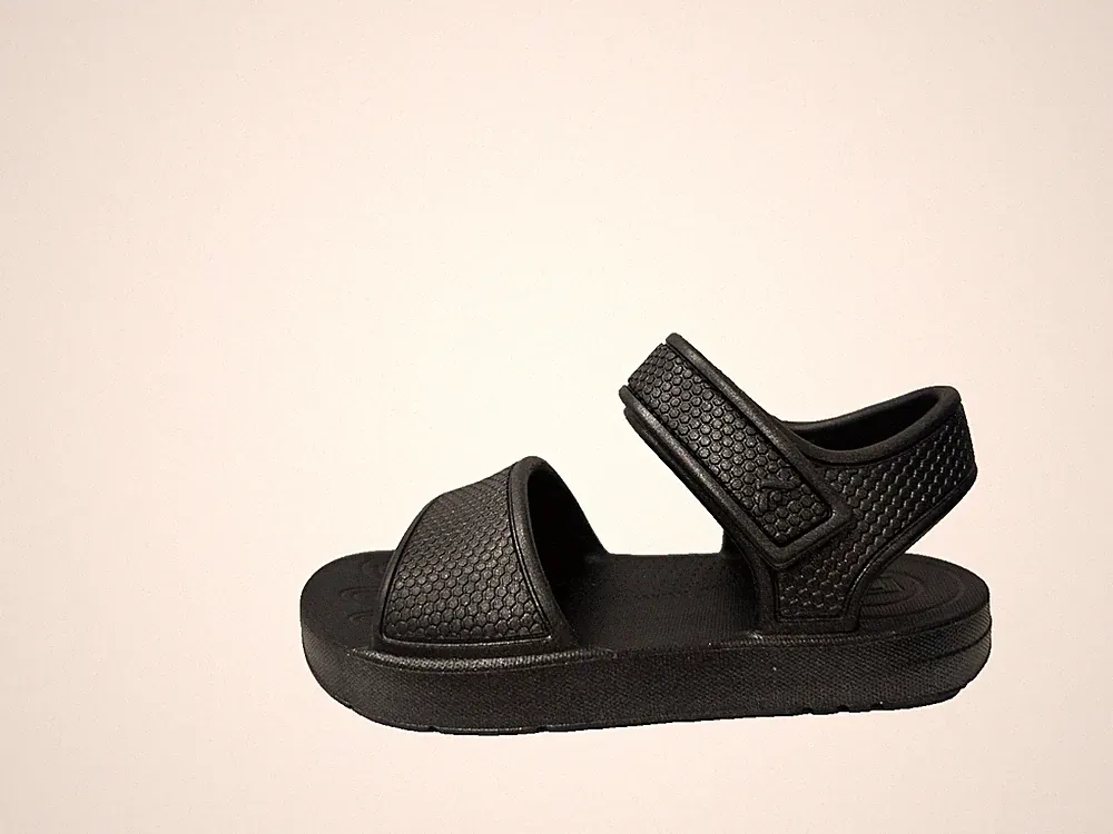 Fitflop iQUSHION STRAP Sandalen Kinder Schwarz UK 9 US 10C EU 26 Wedge