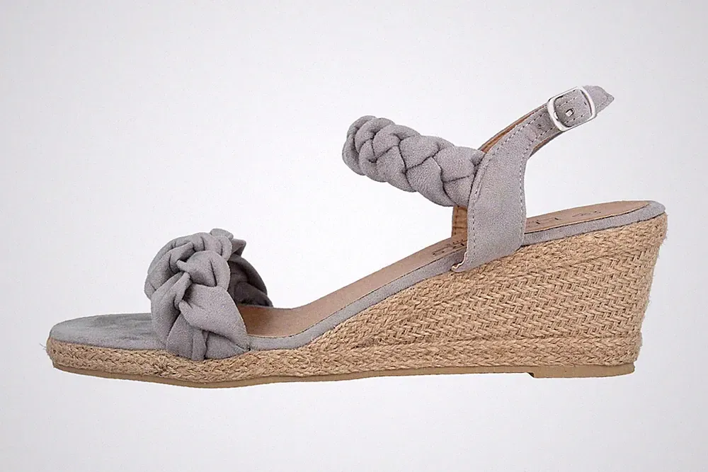 Fitters Footwear Tess Sandalen in Übergrößen Grau 2.786116 Grey große Damenschuh
