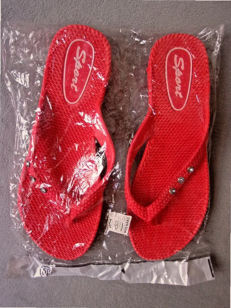 Kunststoff Keilabsatz Sandalen