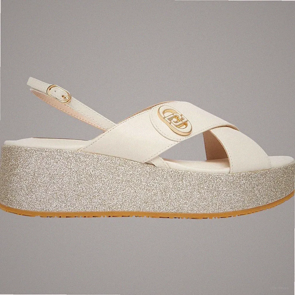Flo Liu Jo Plateau Sandalen Sandal Woman Keilabsatz LETZTES STÜCK ANGEBOT