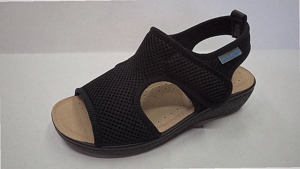 Kordelzug Keilabsatz Sandalen