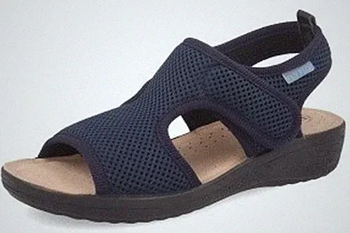 Fly Flot Sandaletten Damen Mit Zeppetta 2001 Blau Riemchen Ankle Strap