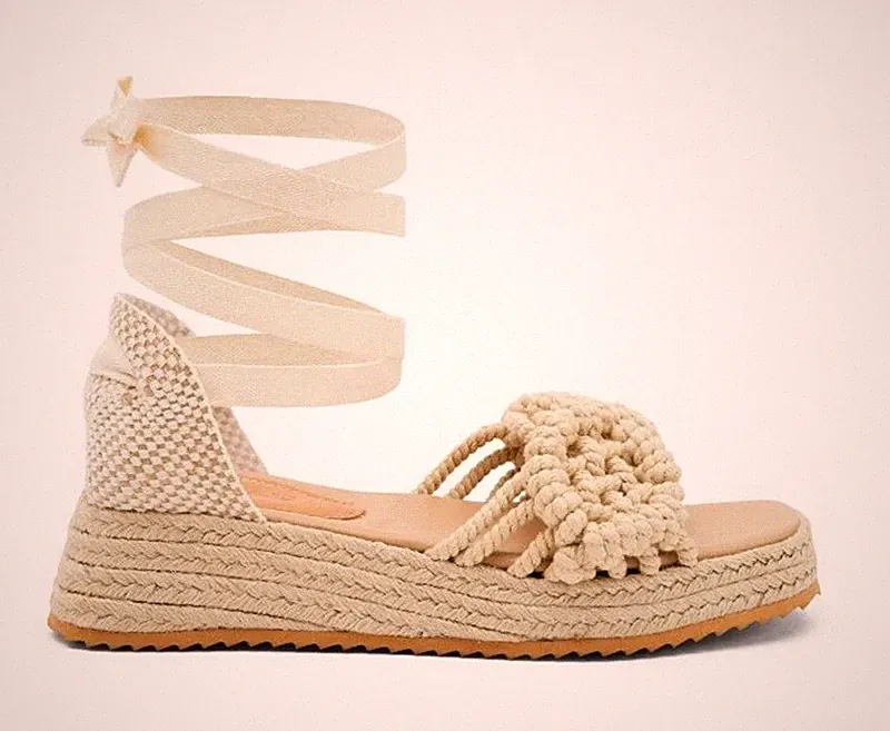 FRAU 65T3 P/E Damen Schuhe Sandalen Makramee Pumps Absatz Riemchen