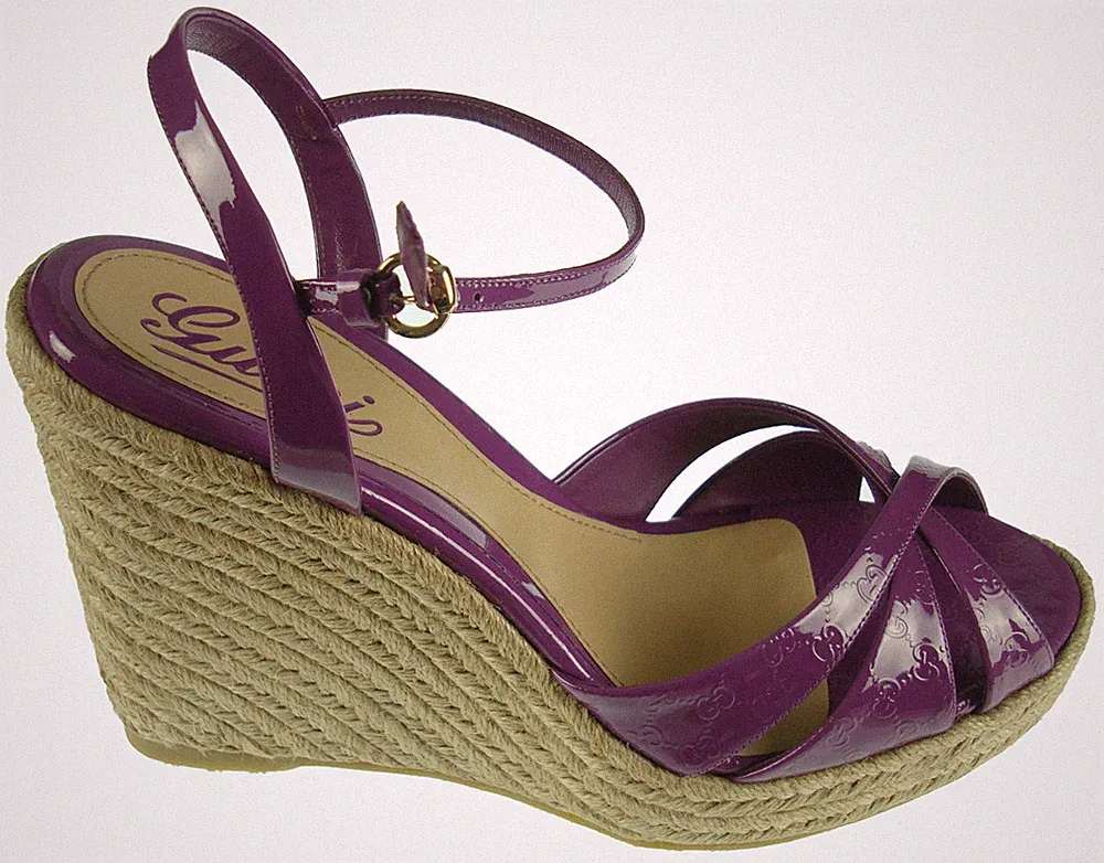 g4 GUCCI DAMEN SANDALEN KEILABSATZ SCHUHE SHOES DAMENHUHE SANDALS 100%AUTHENTISCH
