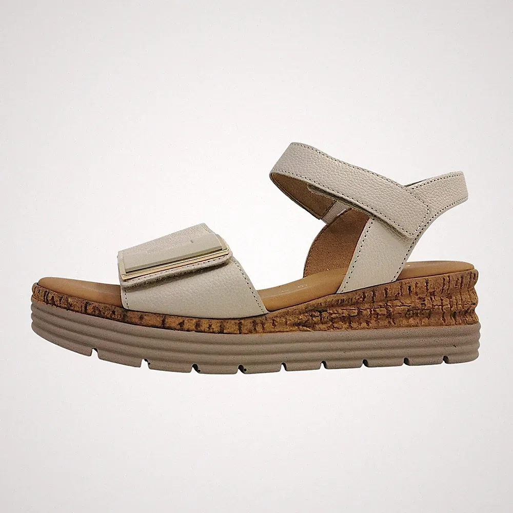 Gabor Comfort Damenschuhe Sandalen Hoch Beige Freizeit
