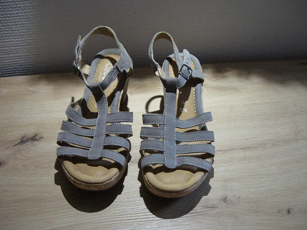 Gabor comfort Korksandalen grau Weite G grösse 38,5