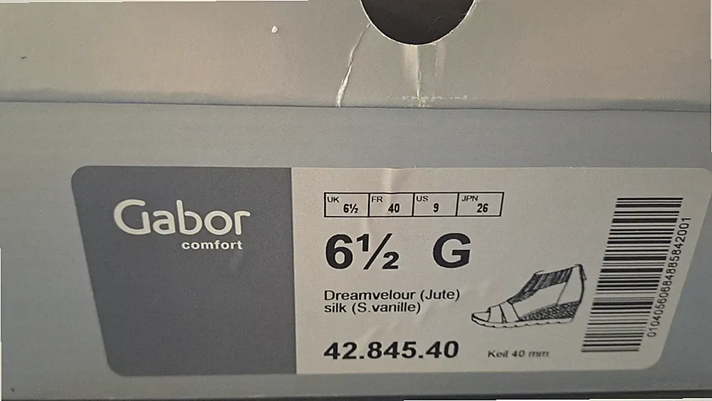 Gabor Comfort Sandale 6,5 G Dreamvelour In Beige