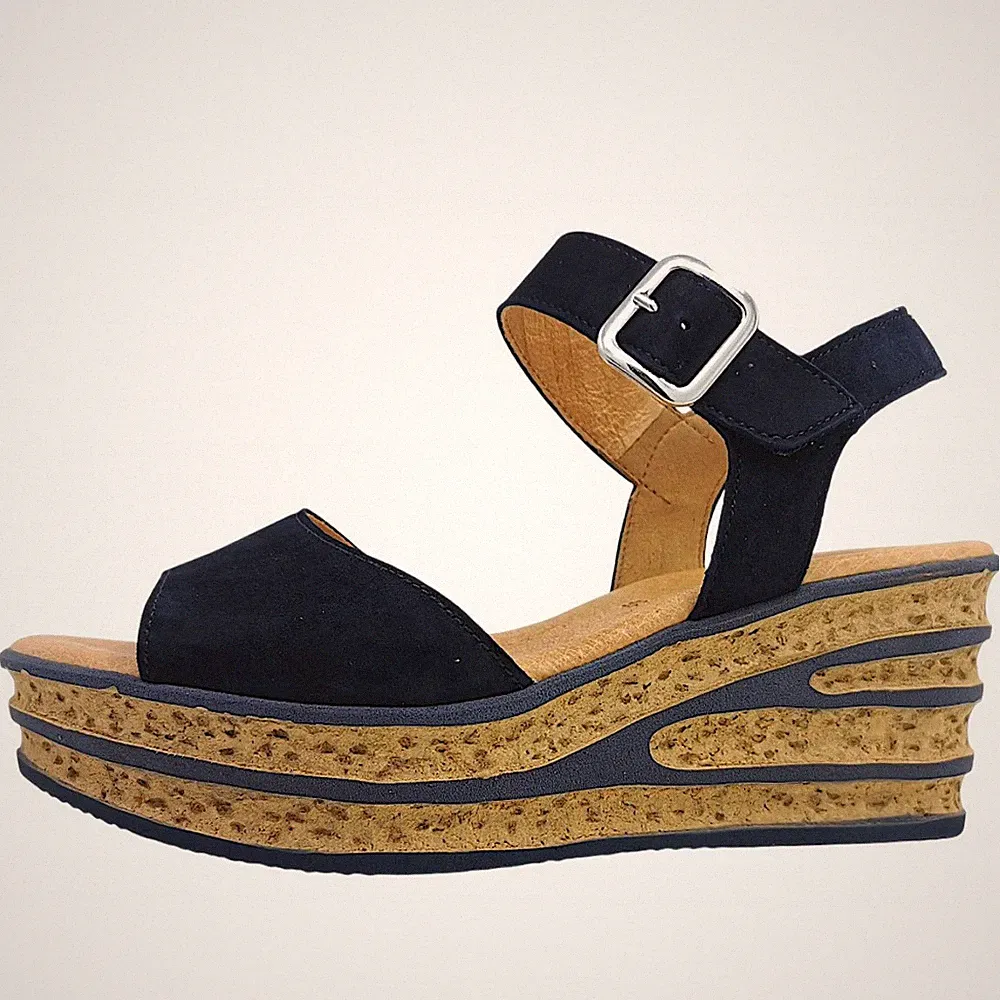 Gabor Damen Keilsandalette in Schwarz