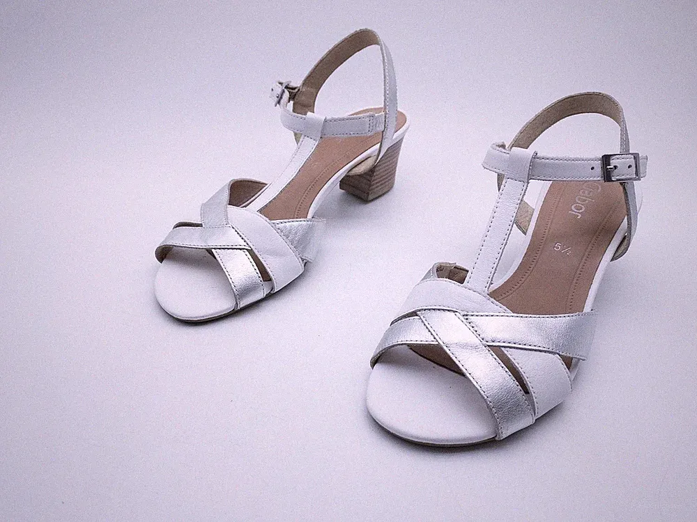 Gabor Damen Keilsandalette Sandalette Sandale Halbschuh Gr 38,5 EU Art 40775-100