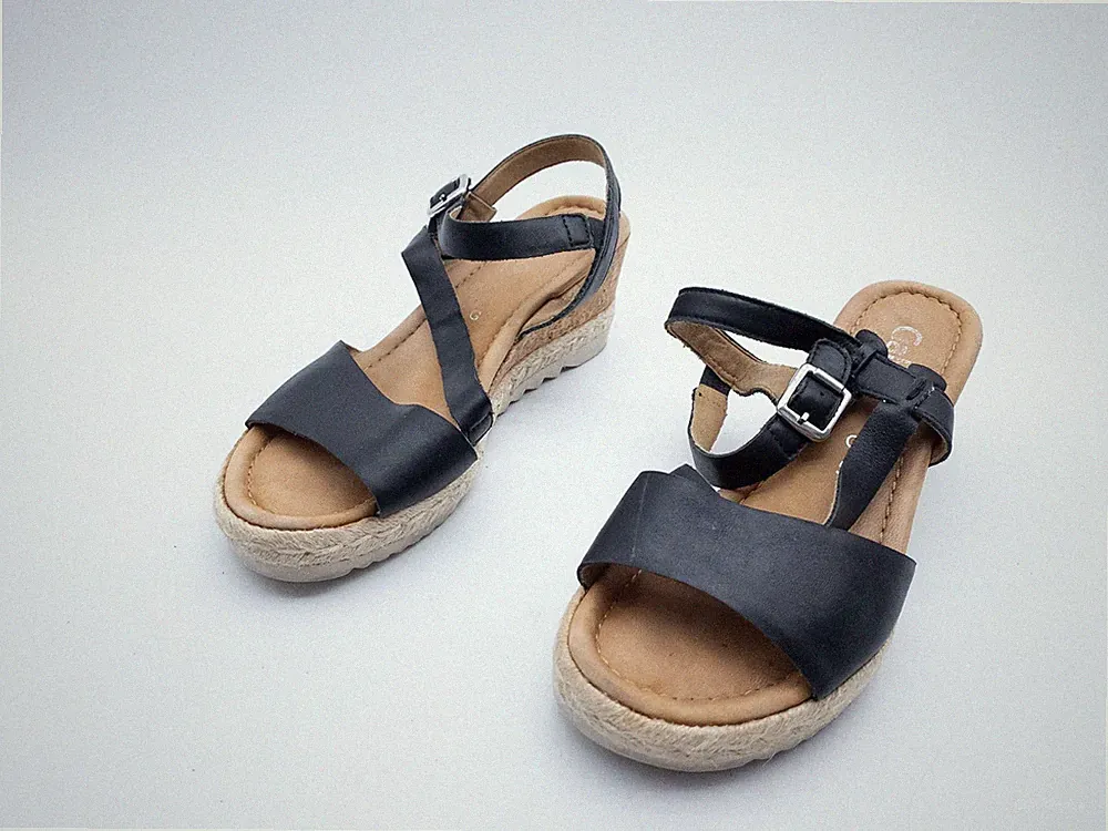 Gabor Damen Keilsandalette Sandalette Sandale Halbschuh Gr 38 EU Art 40575-98