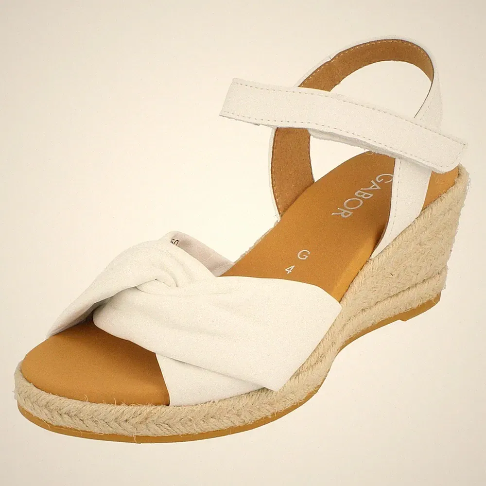 Gabor Damen Ledersandalen Keilabsatz 3,5CM Verstellbarer Riemen 82712