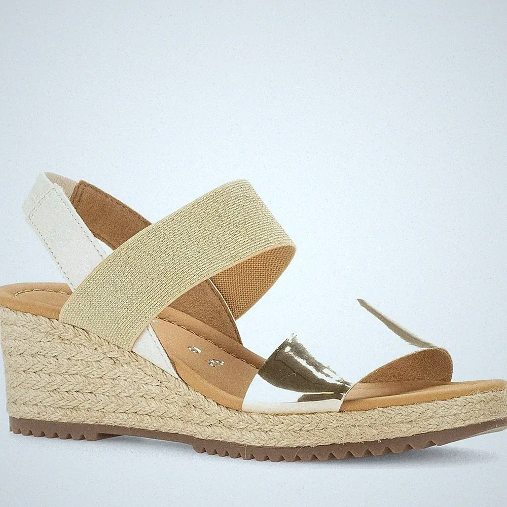 Gabor Damen Mehrfarbige Keilabsatz Sandalen Peeptoe Freizeit 42034-12