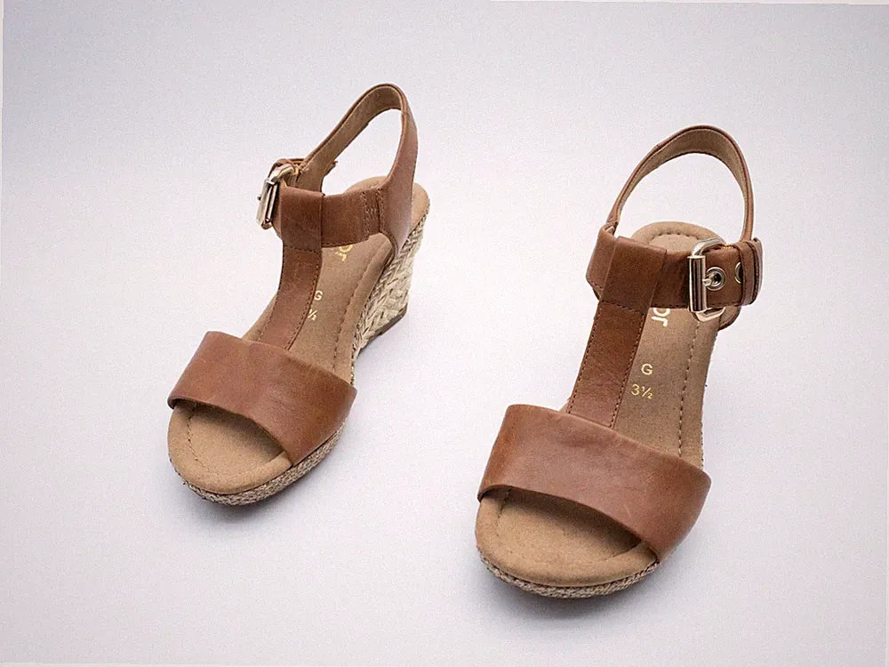 Gabor Damen Sandale Sandalette Keilsandalette Halbschuh Gr 36 EU Art 24590-55