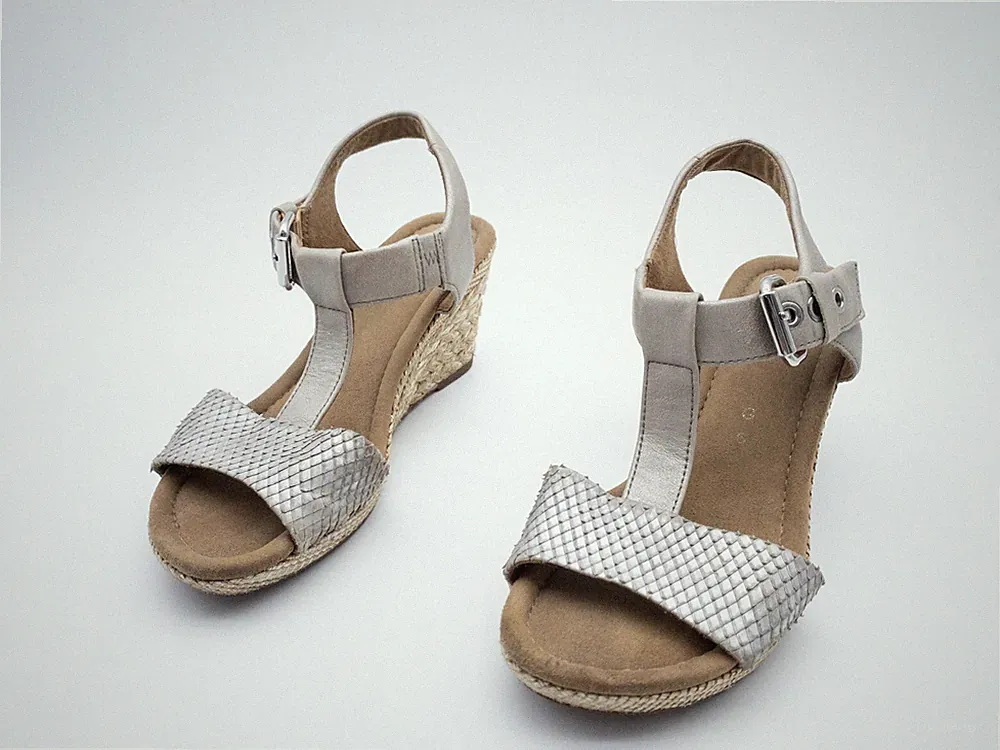 Gabor Damen Sandale Sandalette Keilsandalette Halbschuh Gr 39 EU Art 22513-80