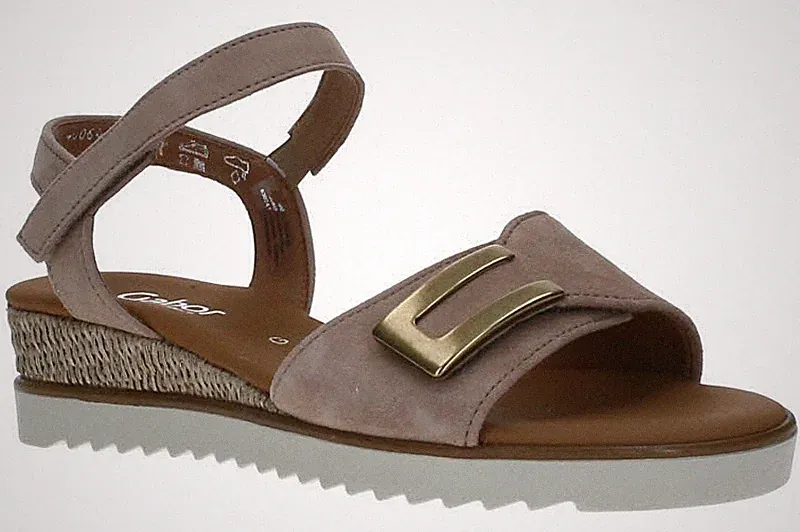 Gabor Damen Sandalen 62.756.30 sand(Bast/bronmat) Beige