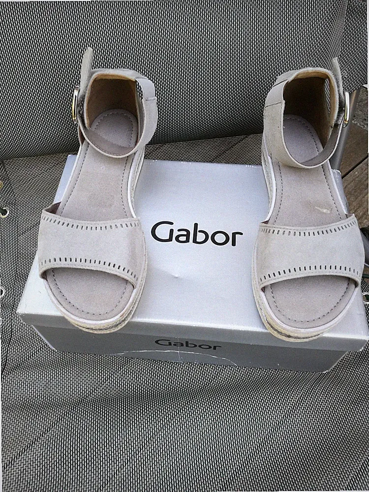 Gabor Damen Sandalen Gr.39 Keilabsatz top Zustand