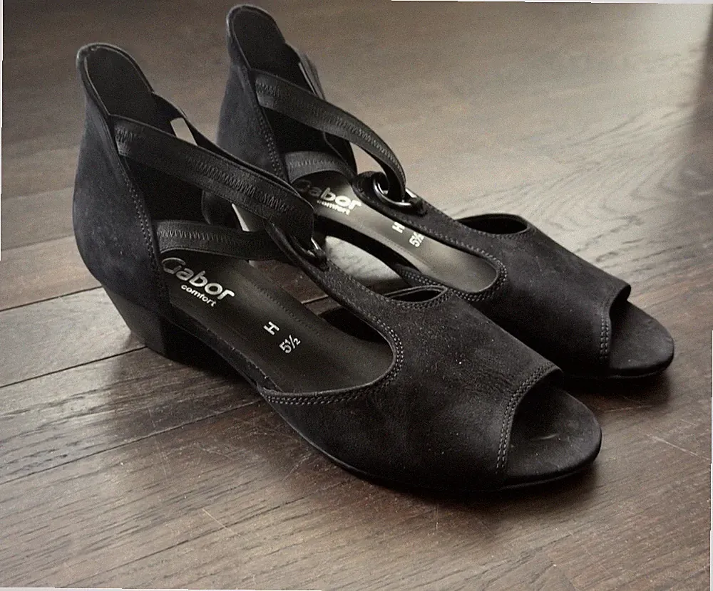 Gabor Damen Sandalette Sandale Freizeitschuh Sommerschuh Gr 38,5 schwarz