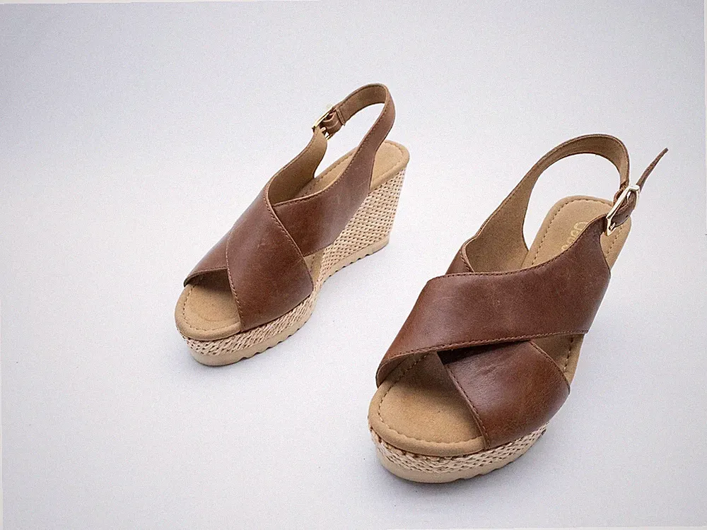 Gabor Damen Sandalette Sommerschuhe Sandale Leder Braun Gr. 39 EU Art. 41433-50